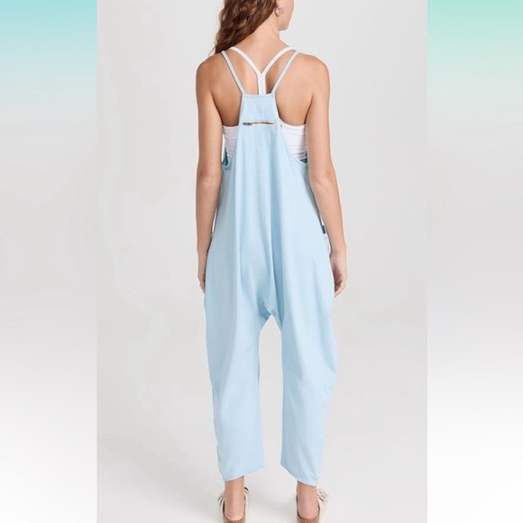 Free People Movement Hot Shot Onesie in Mediterranean Blue NWT - Picture 2 of 6